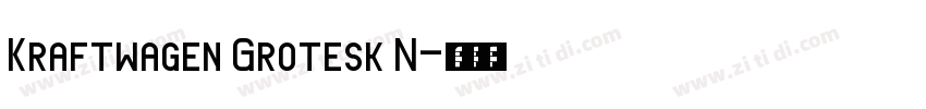 Kraftwagen Grotesk N字体转换